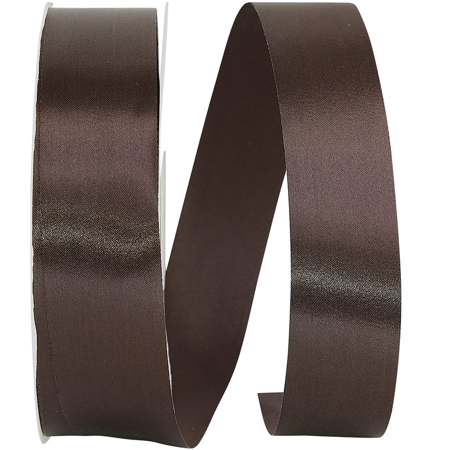 Brown 1-3 8 Inch Single Face Satin Allure Sfs Cooler Ribbon for Wreaths & Bows