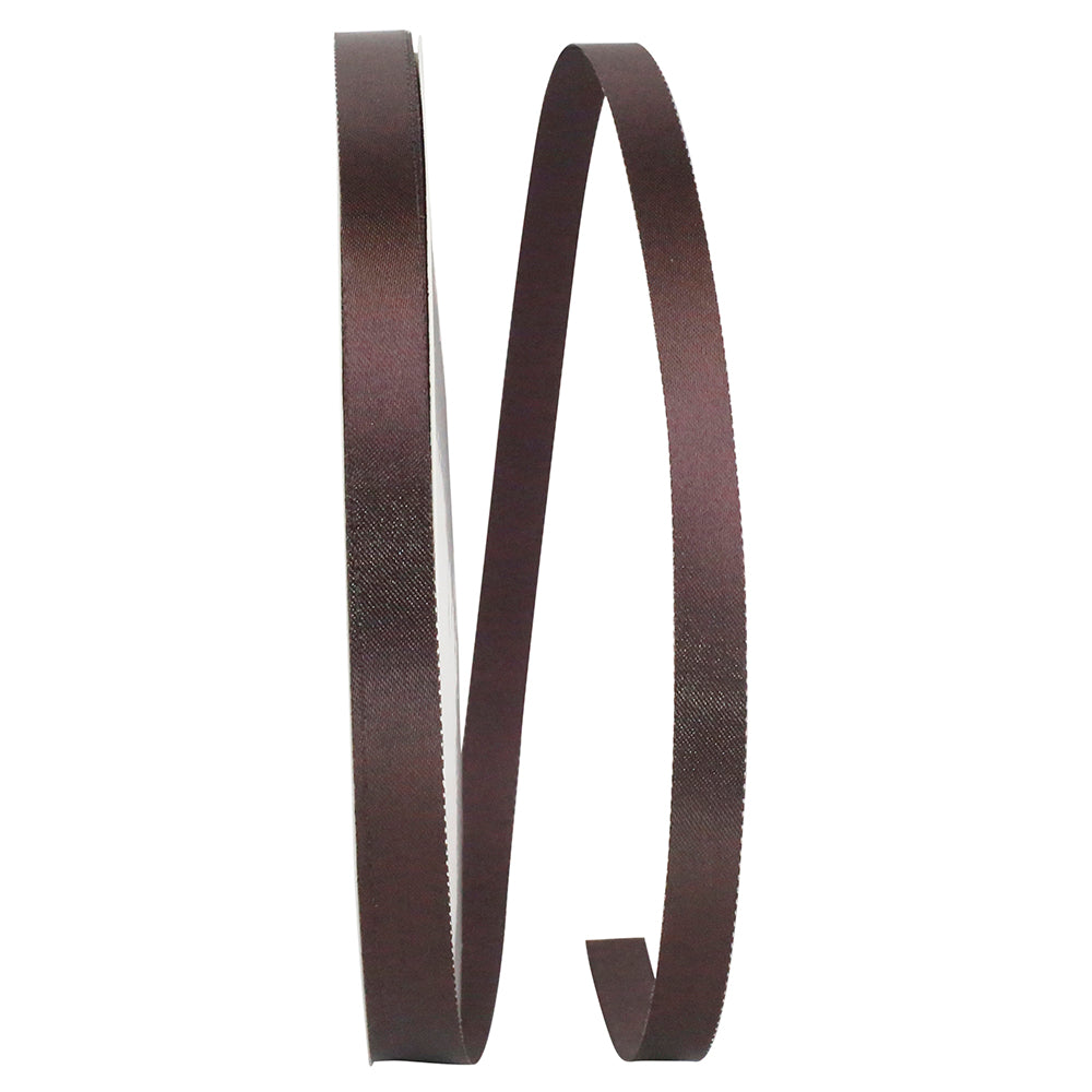 Brown 3 8 Inch Single Face Satin Allure Sfs Cooler Ribbon for Wreaths & Bows