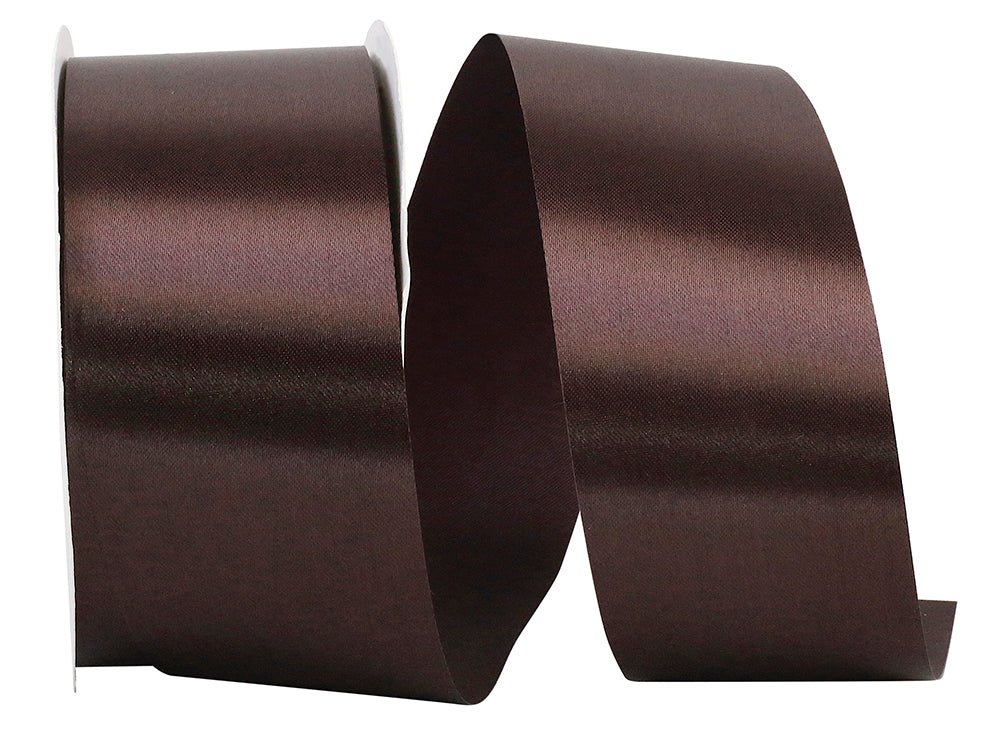 Brown 1-7 8 Inch Single Face Satin Allure Sfs Cooler Ribbon for Wreaths & Bows