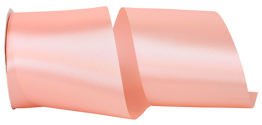 Coral 4 Inch Single Face Satin Allure Sfs Cooler Ribbon for Wreaths & Bows