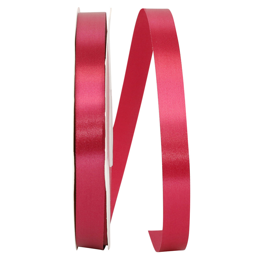 Wine Satin Ribbon 5/8 Inch for Wreaths and Bows