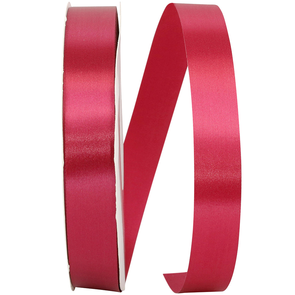 Wine Satin Allure 7/8 Inch Ribbon for Wreaths and Bows