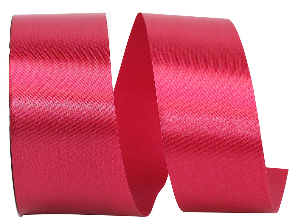 Wine Satin Allure 1-7/8 Inch Ribbon for Wreaths and Bows