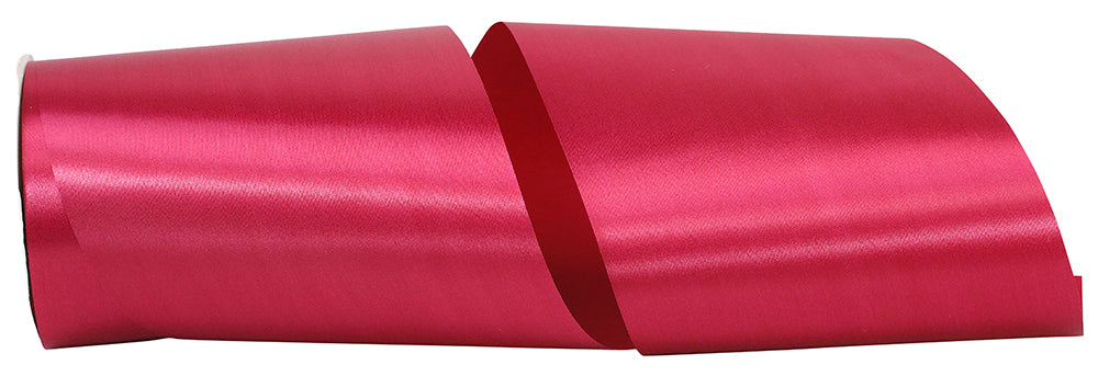 Wine Satin Ribbon 6 Inch Single Face for Wreaths and Bows