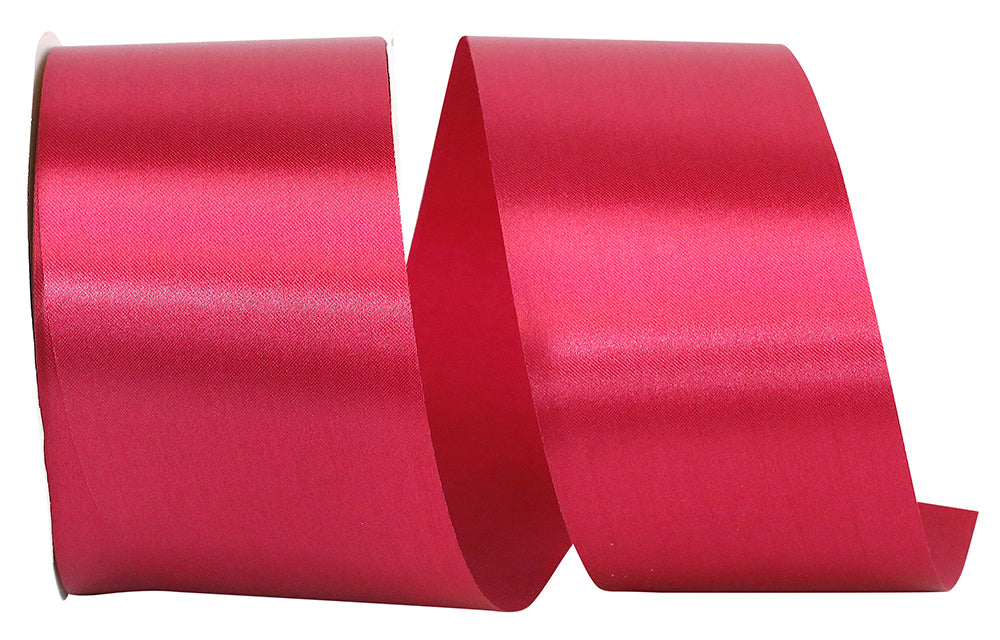 Wine Satin Cooler Ribbon 2-1/2 Inch for Wreaths and Bows