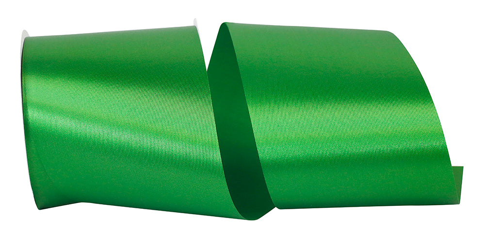 Emerald 4 Inch Single Face Satin Allure Sfs Cooler Ribbon for Wreaths & Bows