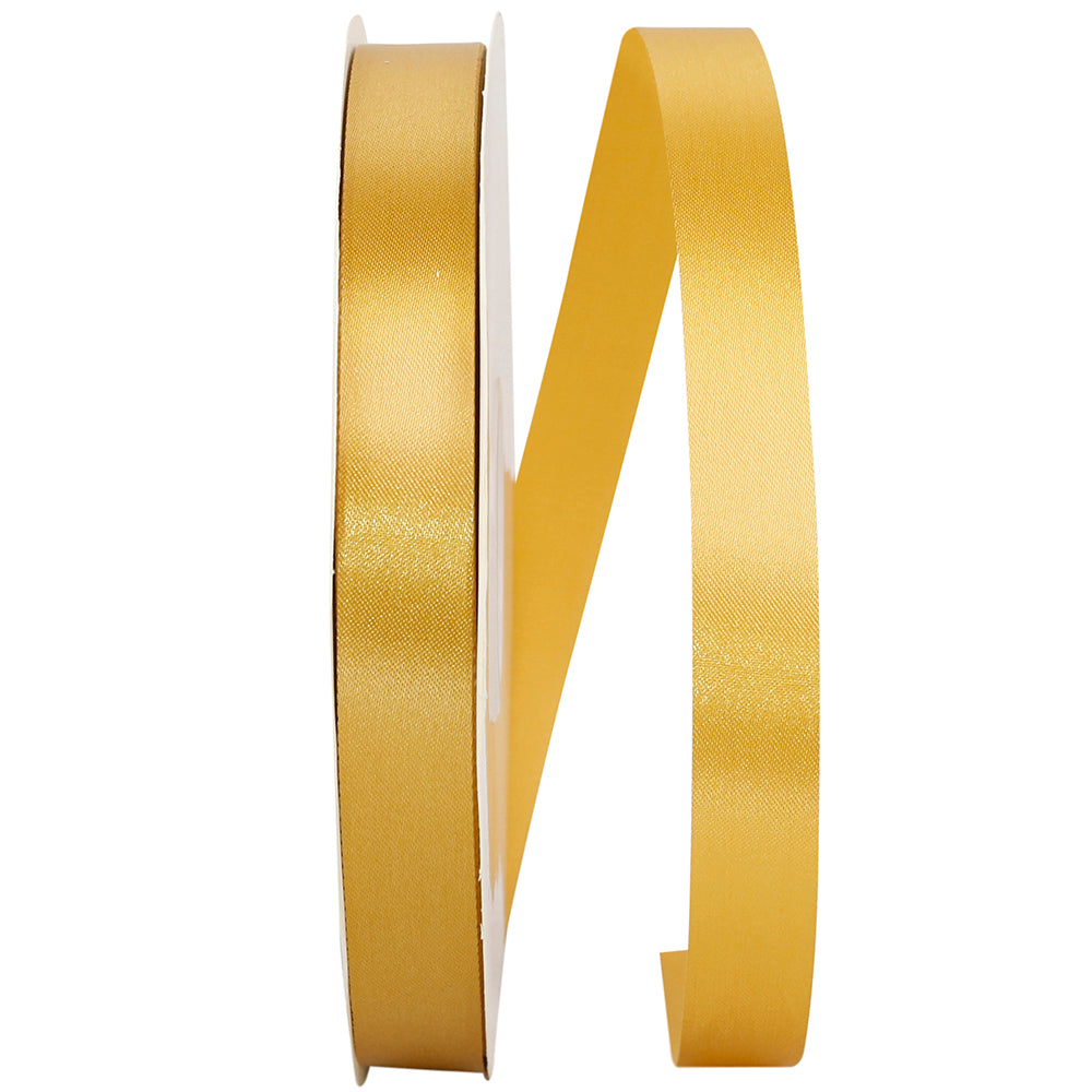 Golden 5 8 Inch Single Face Satin Allure Sfs Cooler Ribbon for Wreaths & Bows