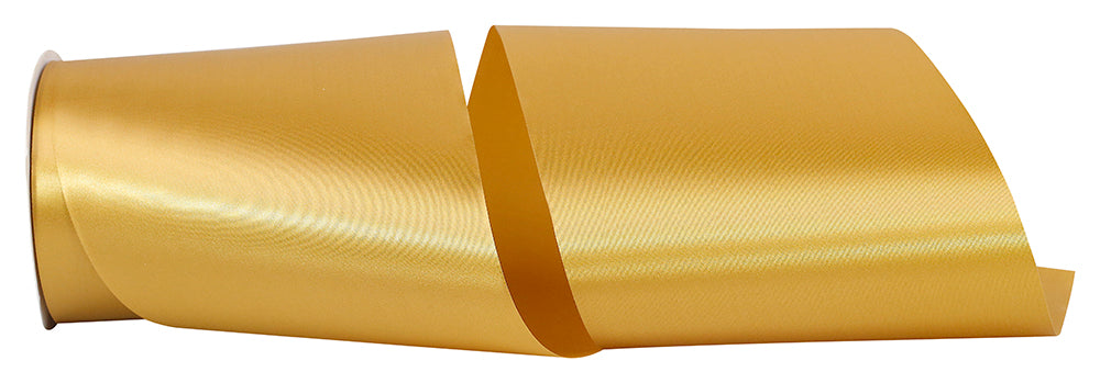 Golden 6 Inch Single Face Satin Allure Sfs Cooler Ribbon for Wreaths & Bows