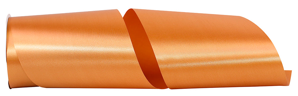 Burnt 6 Inch Single Face Satin Allure Sfs Cooler Ribbon for Wreaths & Bows