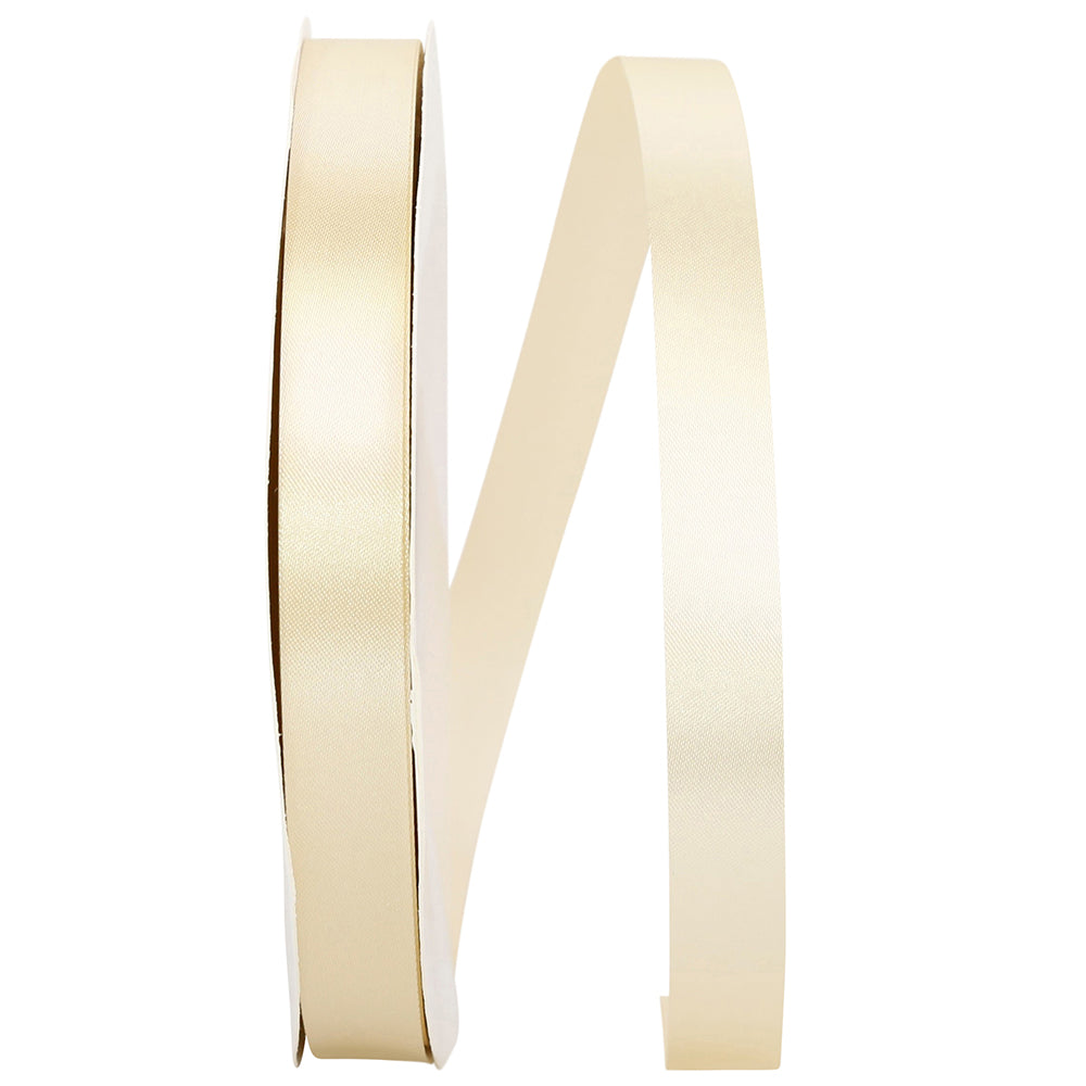 Cream 5 8 Inch Single Face Satin Allure Sfs Cooler Ribbon for Wreaths & Bows