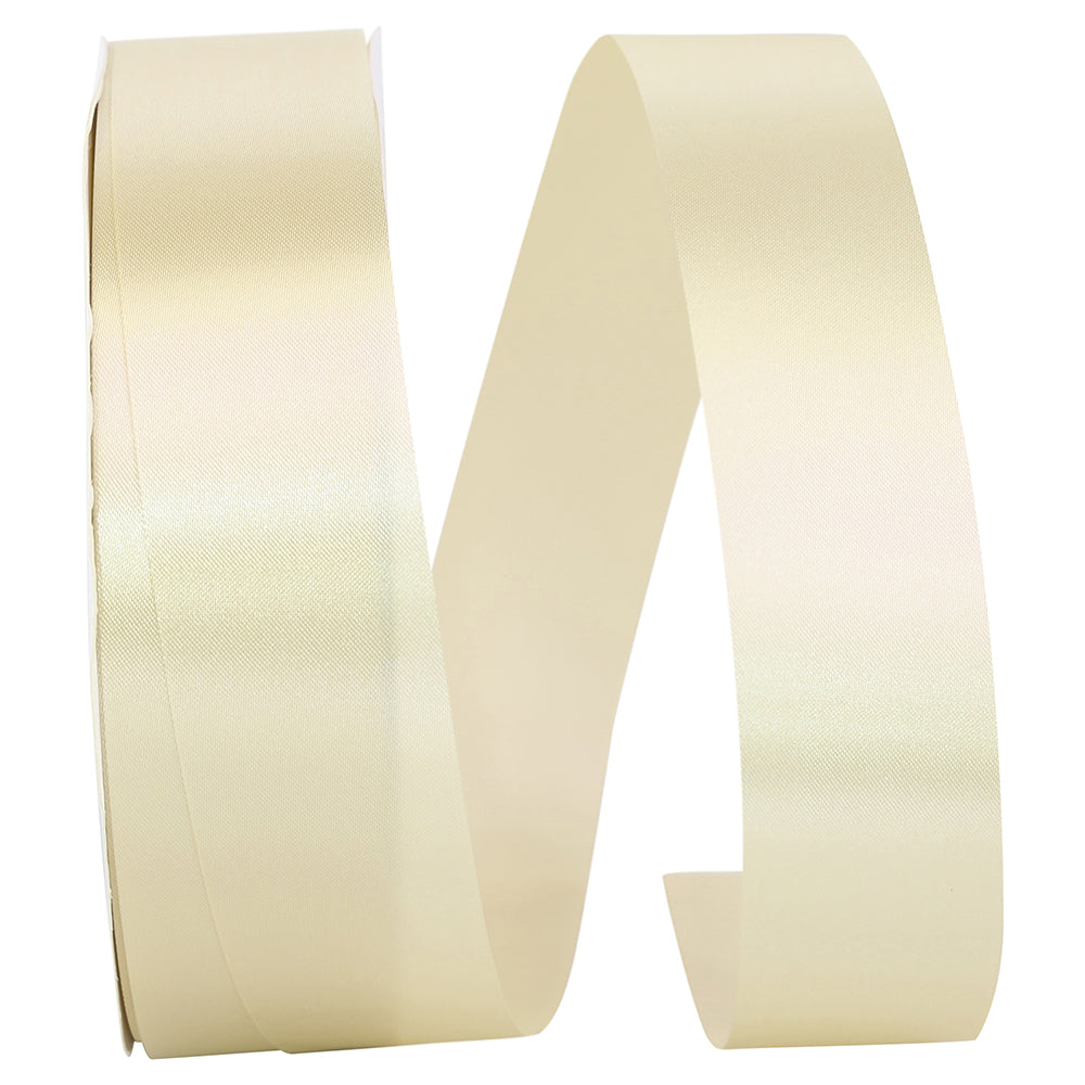 Cream 1-3 8 Inch Single Face Satin Allure Sfs Cooler Ribbon for Wreaths & Bows