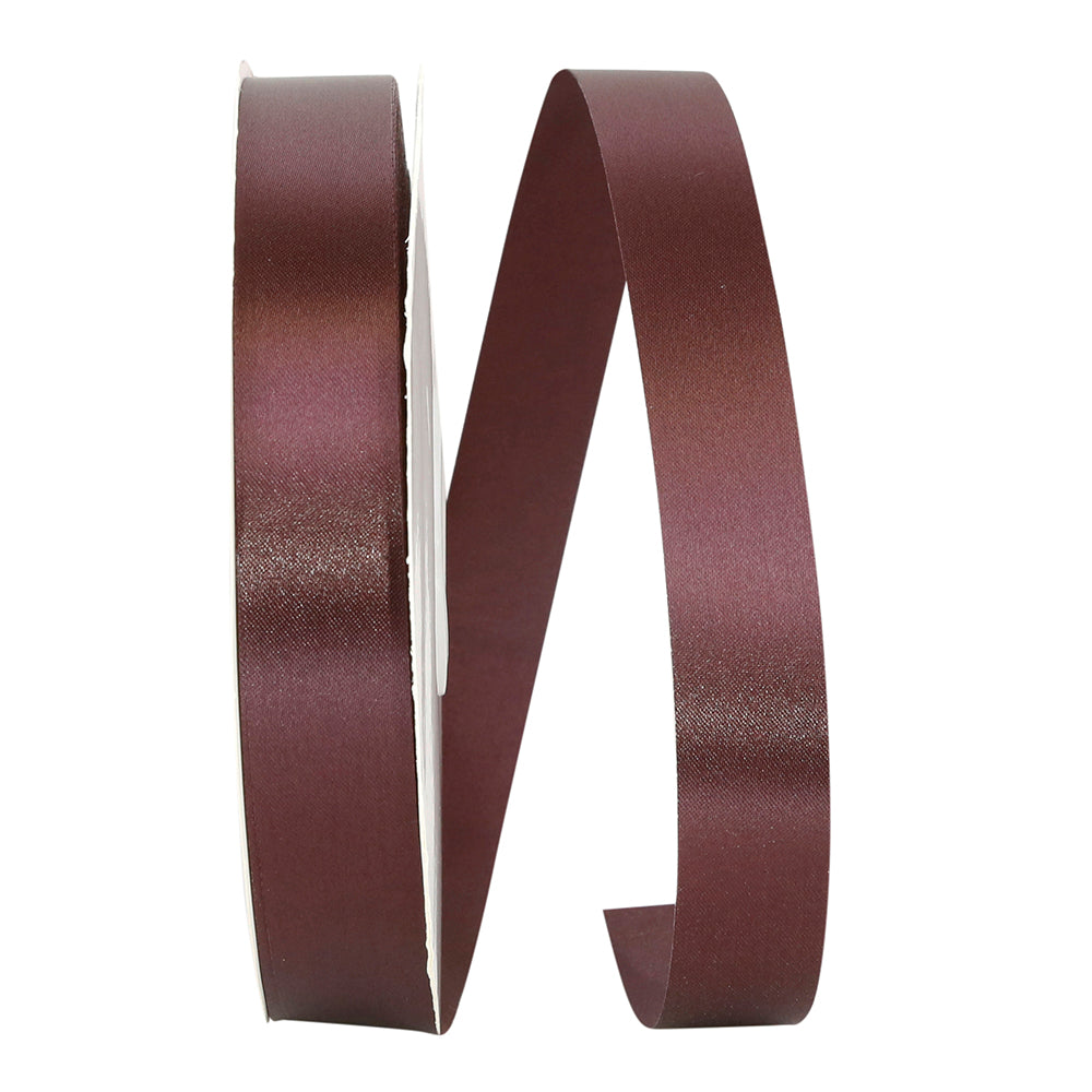 Raisin 7 8 Inch Single Face Satin Allure Sfs Cooler Ribbon for Wreaths & Bows