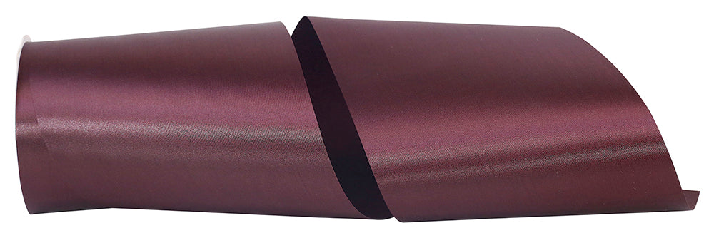 Raisin 6 Inch Single Face Satin Allure Sfs Cooler Ribbon for Wreaths & Bows