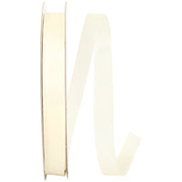Ivory 5 8 Inch Single Face Satin Allure Sfs Cooler Ribbon for Wreaths & Bows