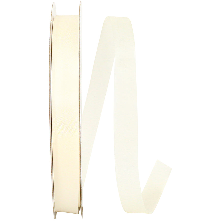 Ivory 5 8 Inch Single Face Satin Allure Sfs Cooler Ribbon for Wreaths & Bows