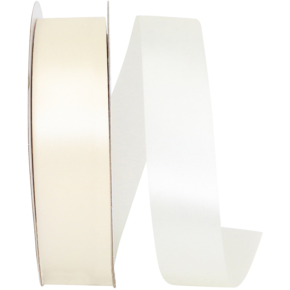 Ivory 1-3 8 Inch Single Face Satin Allure Sfs Cooler Ribbon for Wreaths & Bows