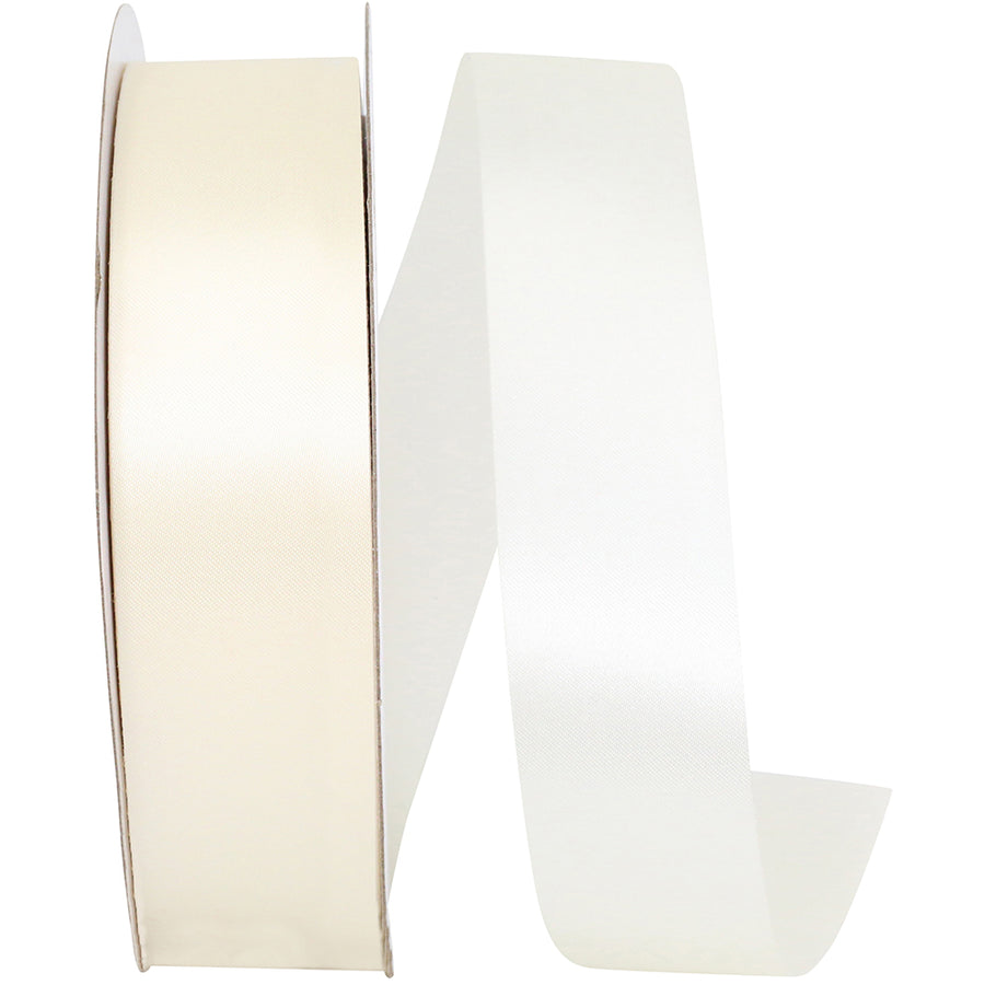 Ivory 1-3 8 Inch Single Face Satin Allure Sfs Cooler Ribbon for Wreaths & Bows