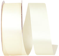 Ivory 1-7 8 Inch Single Face Satin Allure Sfs Cooler Ribbon for Wreaths & Bows