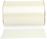 Ivory 6 Inch Single Face Satin Allure Sfs Cooler Ribbon for Wreaths & Bows