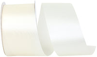 Ivory 2-1 2 Inch Single Face Satin Allure Sfs Cooler Ribbon for Wreaths & Bows