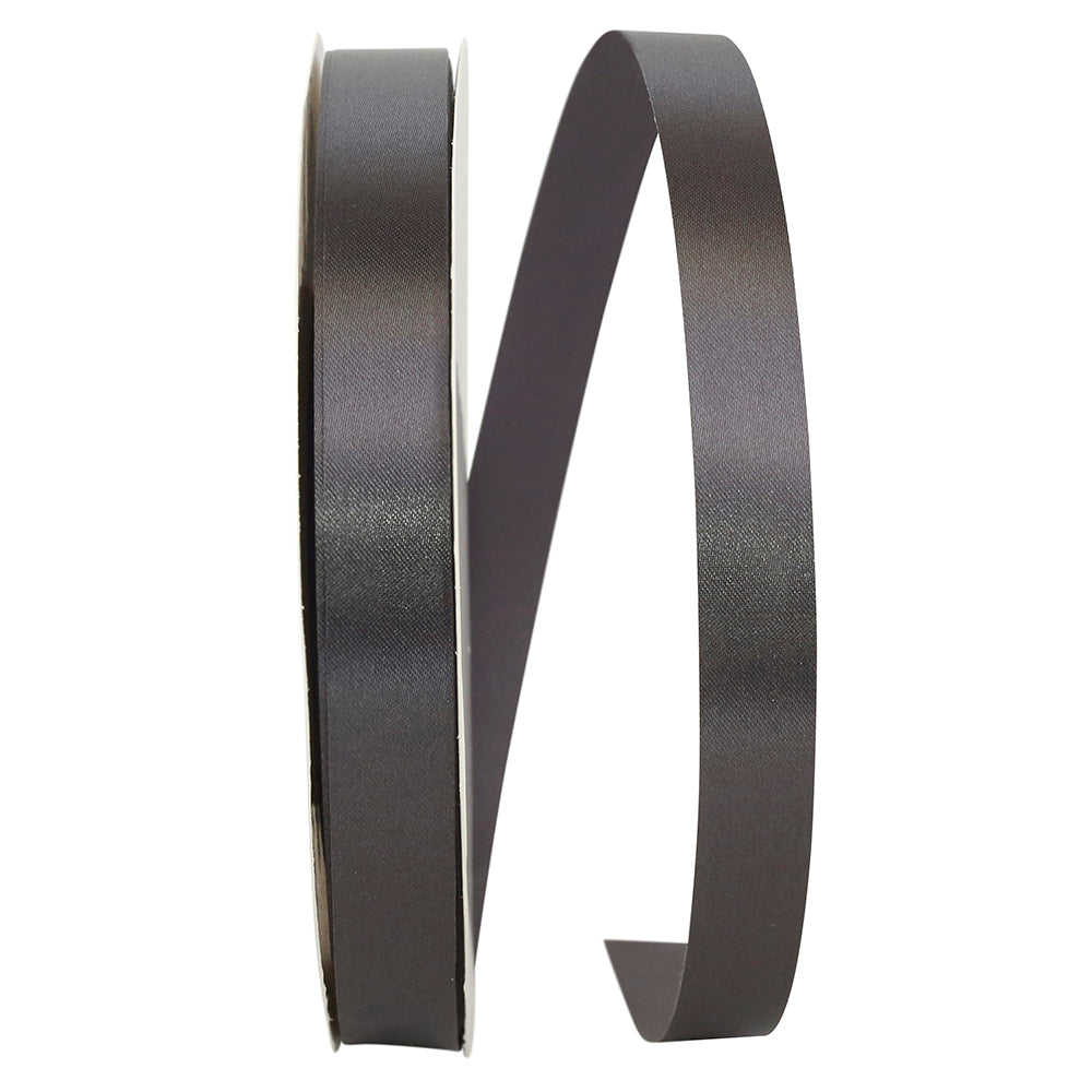 Gunmetal 5 8 Inch Single Face Satin Allure Sfs Cooler Ribbon for Wreaths & Bows