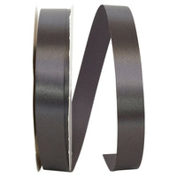 Gunmetal 7 8 Inch Single Face Satin Allure Sfs Cooler Ribbon for Wreaths & Bows