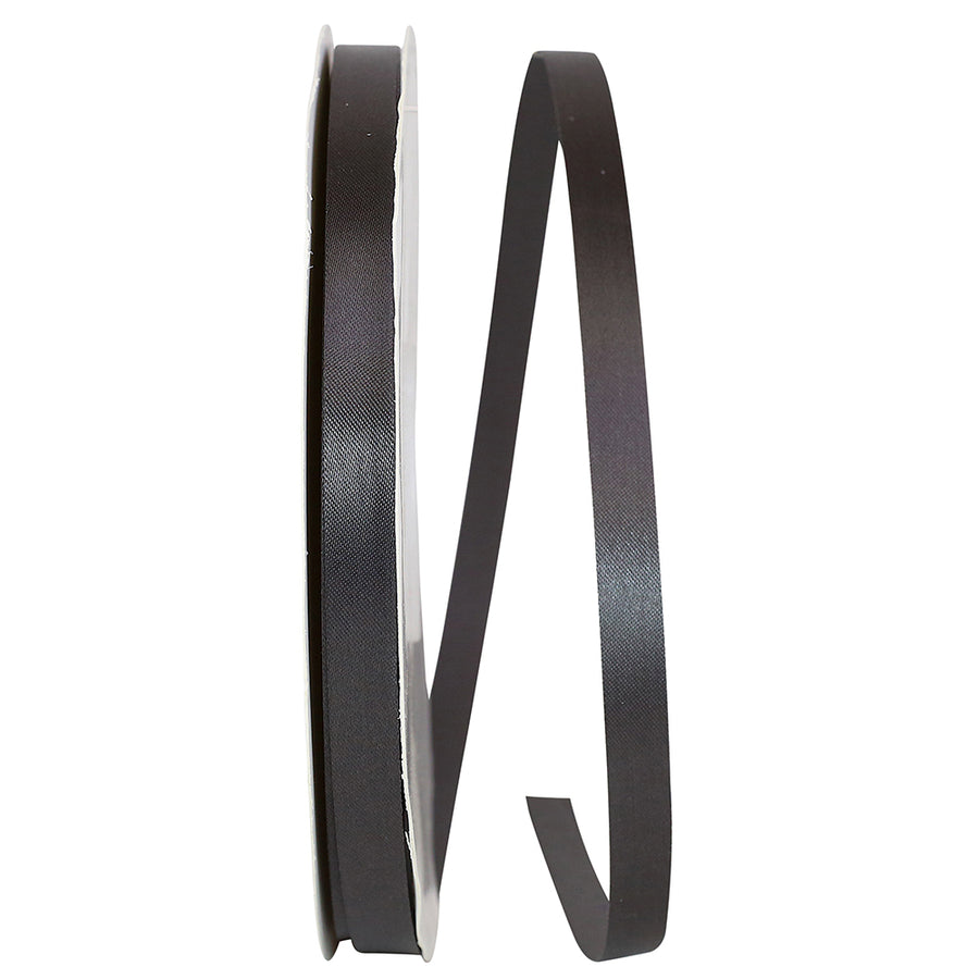 Gunmetal 3 8 Inch Single Face Satin Allure Sfs Cooler Ribbon for Wreaths & Bows