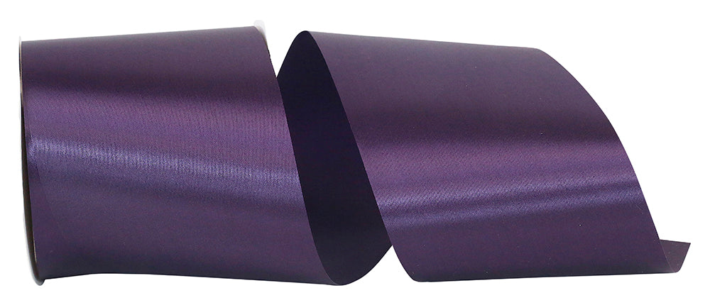 Plum 4 Inch Single Face Satin Allure Sfs Cooler Ribbon for Wreaths & Bows