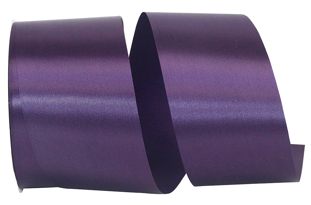 Plum 2-1 2 Inch Single Face Satin Allure Sfs Cooler Ribbon for Wreaths & Bows