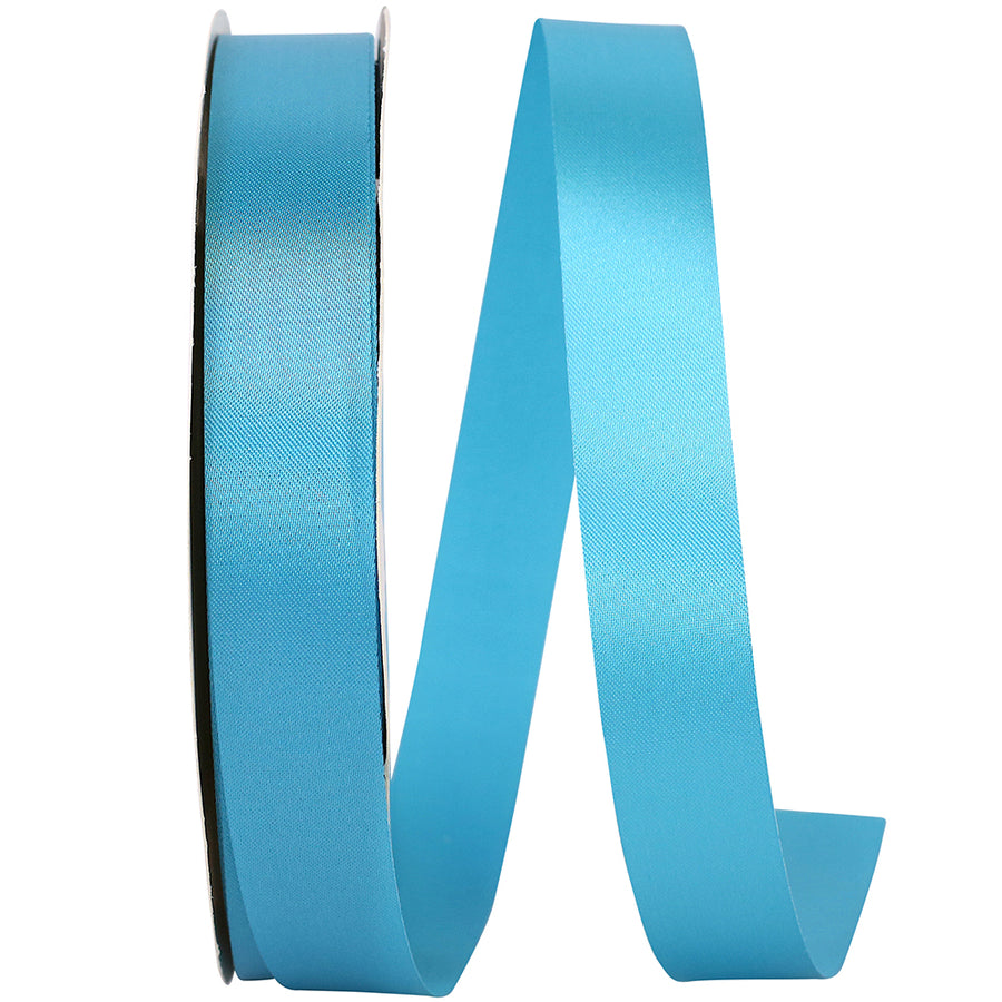 Turquoise Satin 7/8 Inch Ribbon for Wreaths and Bows