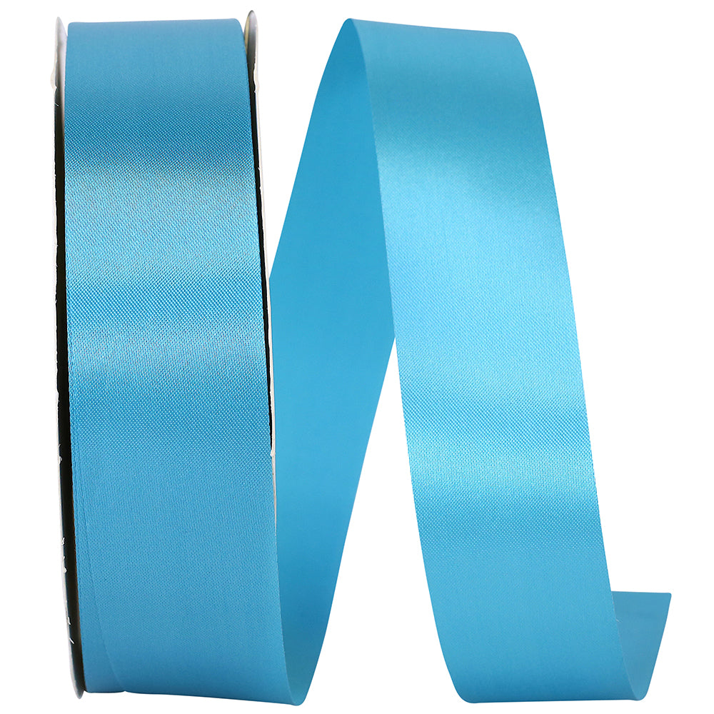 Turquoise Satin Cooler Ribbon 1-3/8 Inch for Wreaths