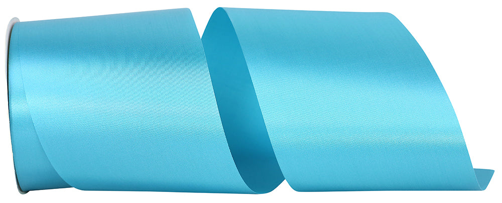 Turquoise Satin Ribbon 4 Inch for Wreaths and Bows