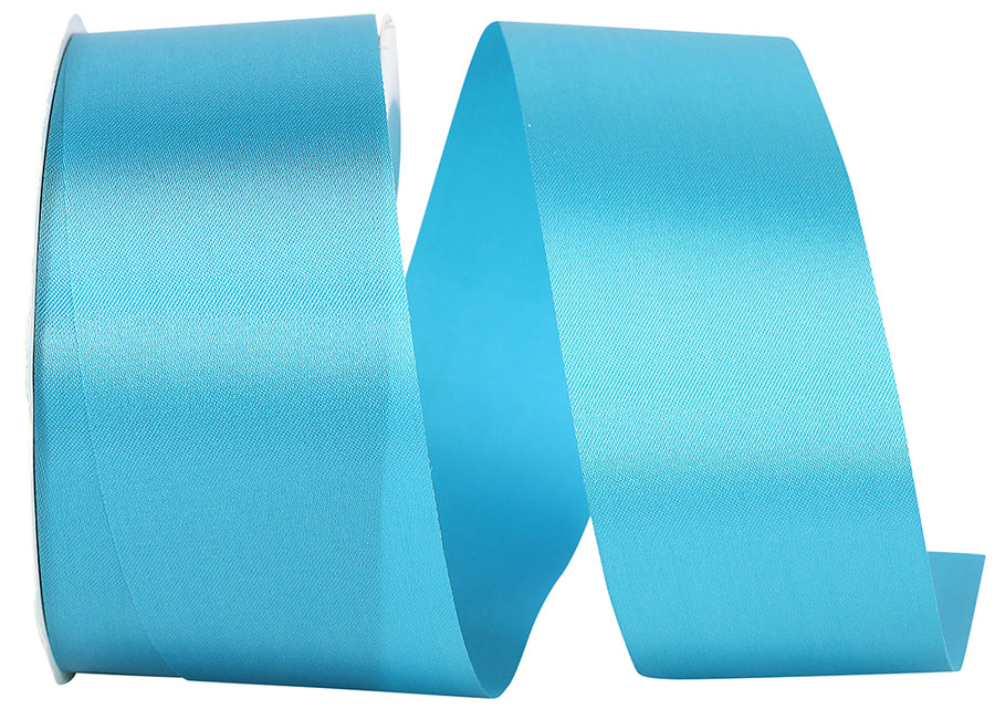 Turquoise Satin Cooler Ribbon 1-7/8 Inch for Wreaths