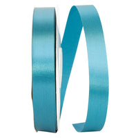 Teal Single Face Satin Ribbon 7/8 Inch for Wreaths and Bows