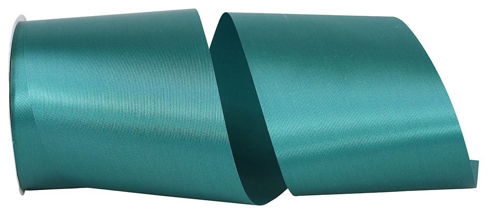 Teal 4 Inch Satin Ribbon for Wreaths and Bows