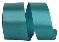 Teal Single Face Satin Ribbon 1-7/8 Inch for Wreaths