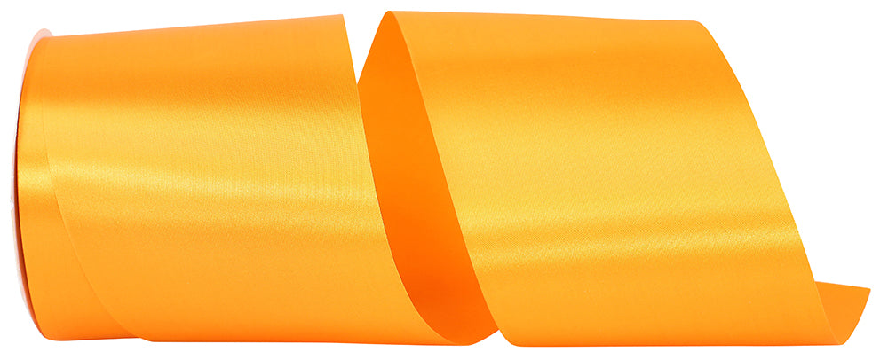 Pumpkin 4 Inch Single Face Satin Allure Sfs Cooler Ribbon for Wreaths & Bows