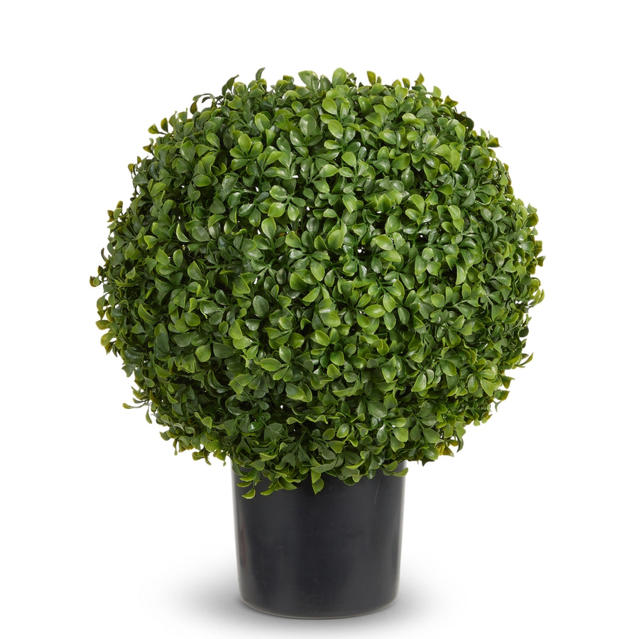20" UV Boxwood Orb Topiary