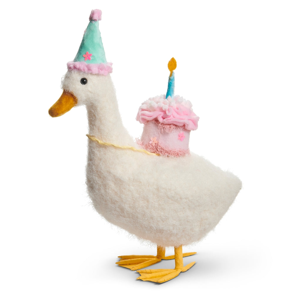 12.25" Plush Birthday Duck