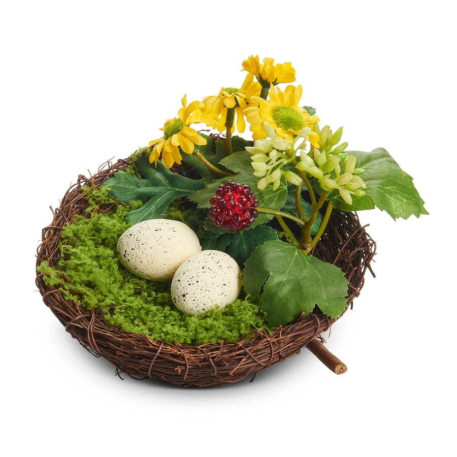 6.5" Egg and Daisy Nest