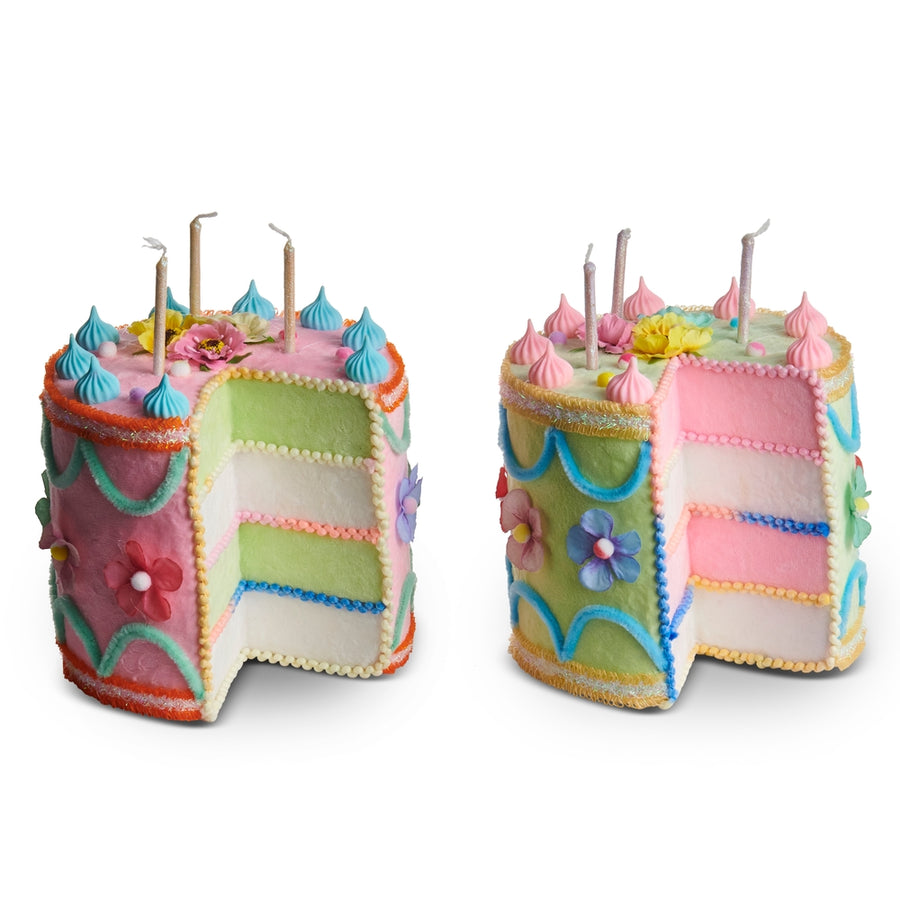 8.5" Felt Birthday Cake