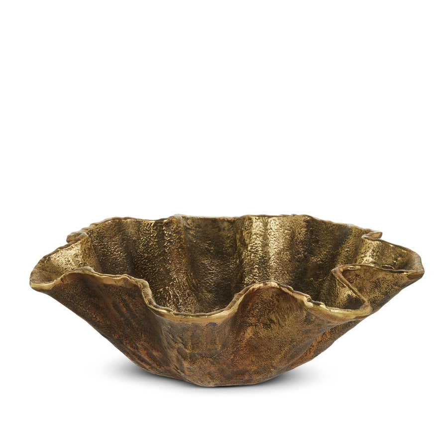 13.5" Organic Wavy Decorative Bowl