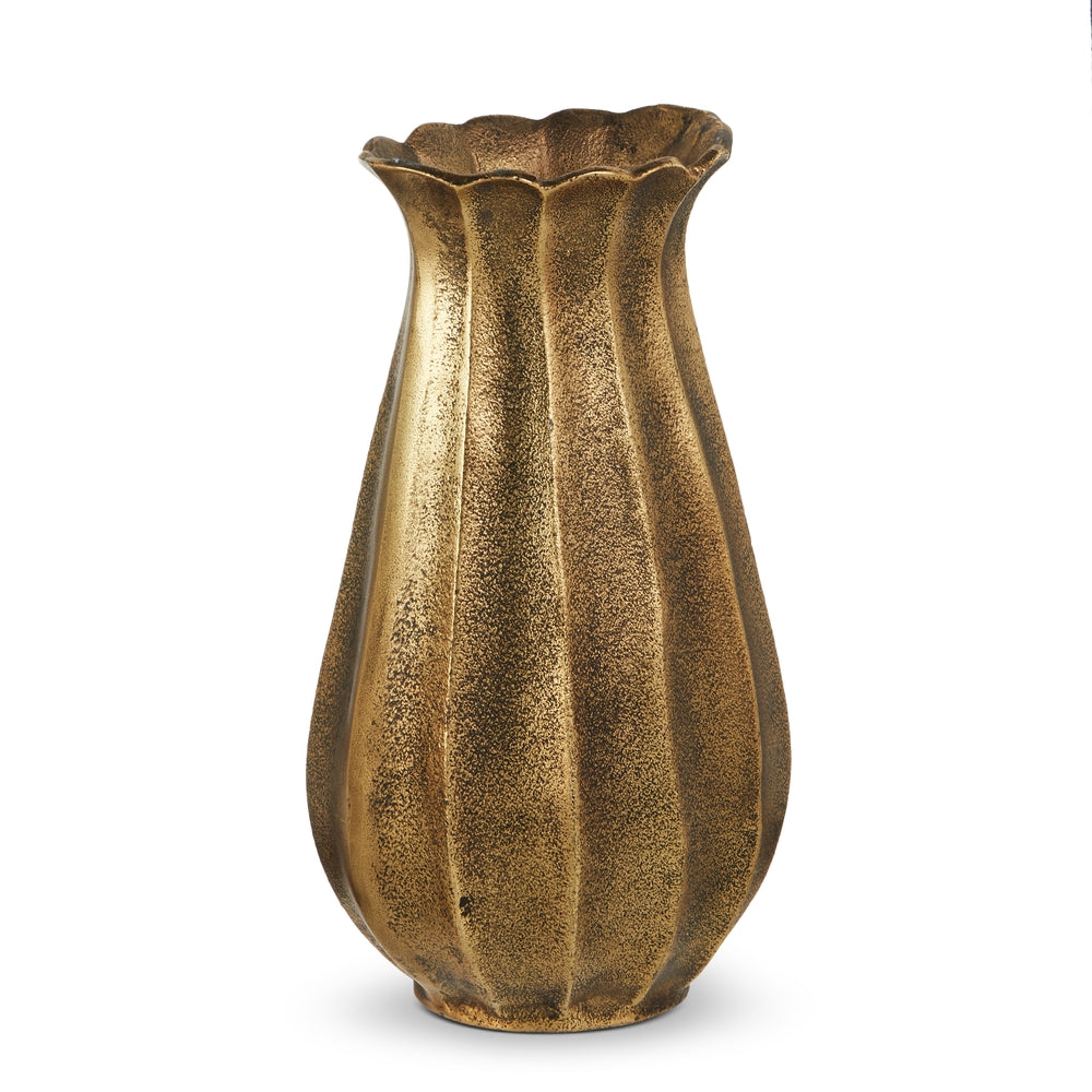 12" Ruffled Edge Vase
