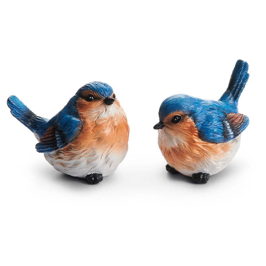 3" Blue Brown Birds