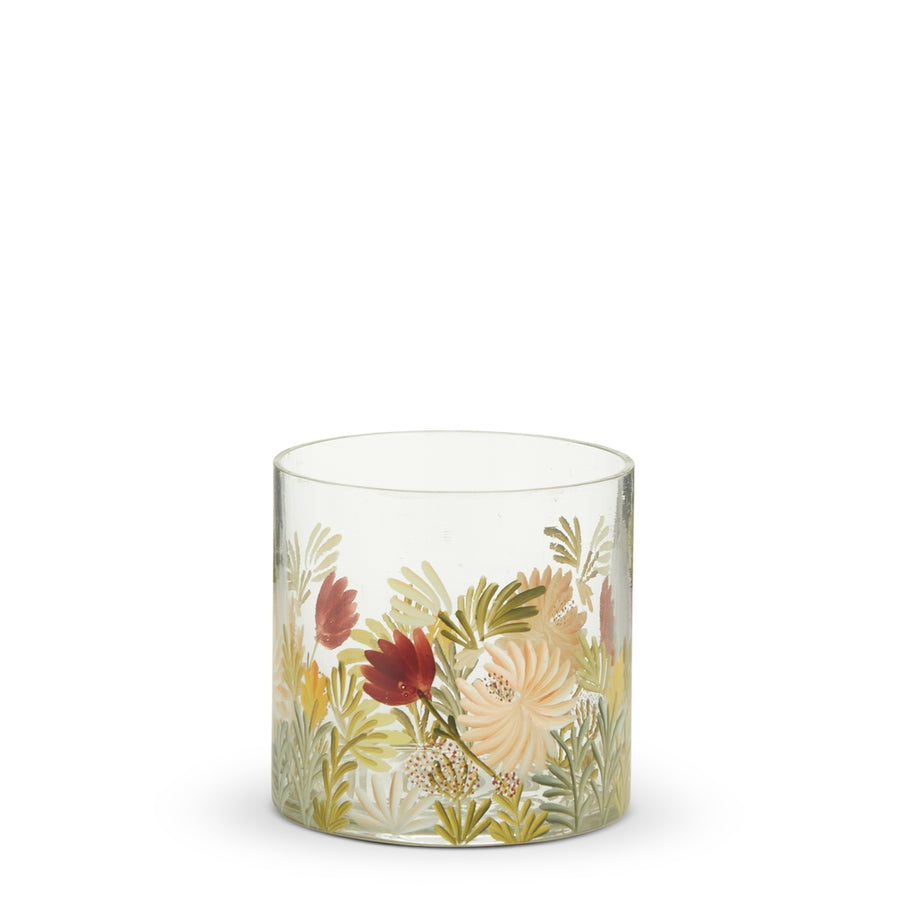4" Floral Decorative Container