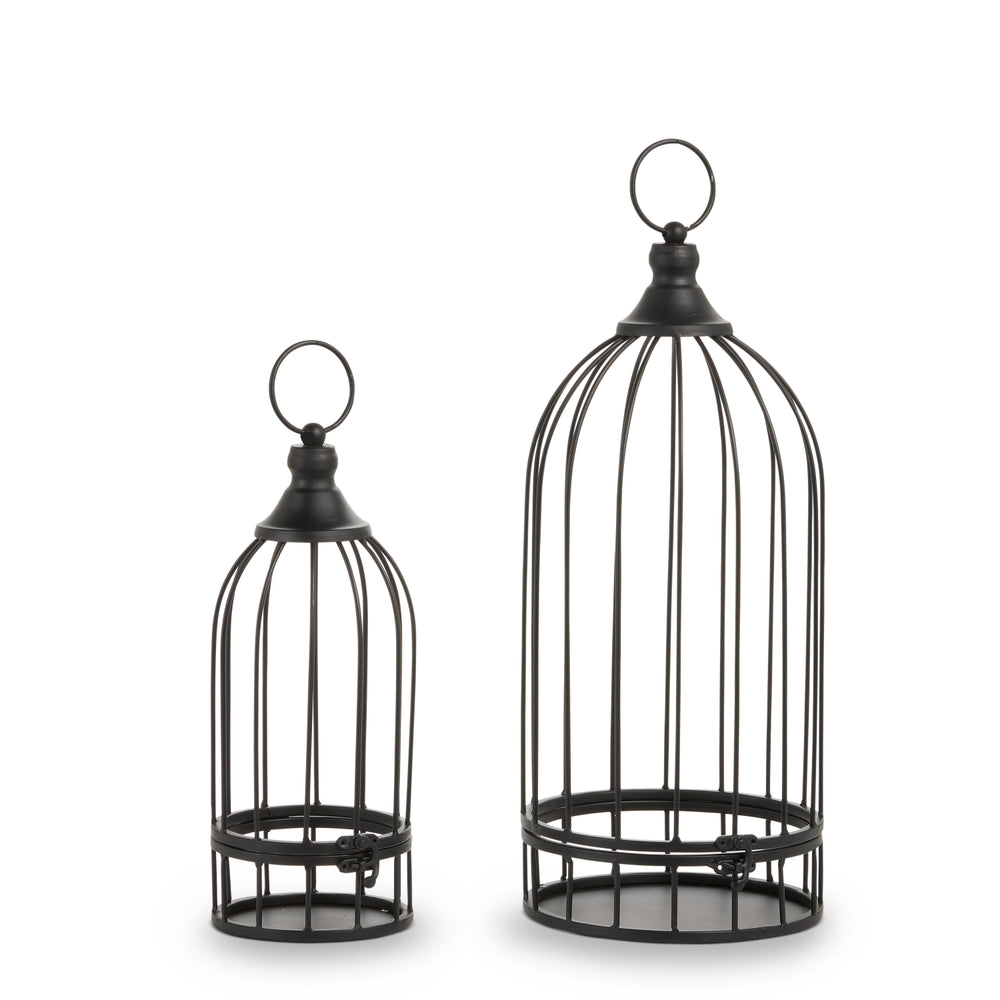 16.25" Black Iron Bird Cages