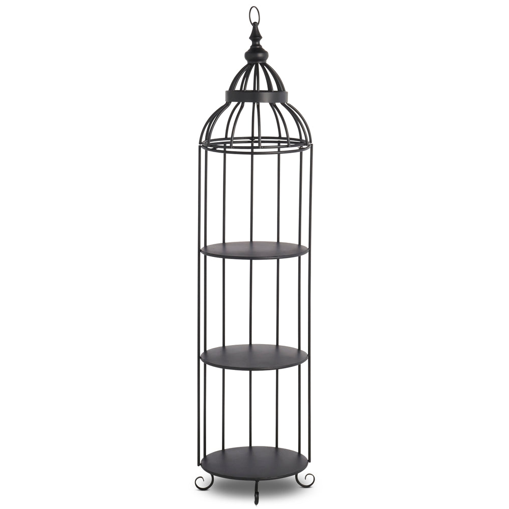 51.5" Black Bird Cage Shelf