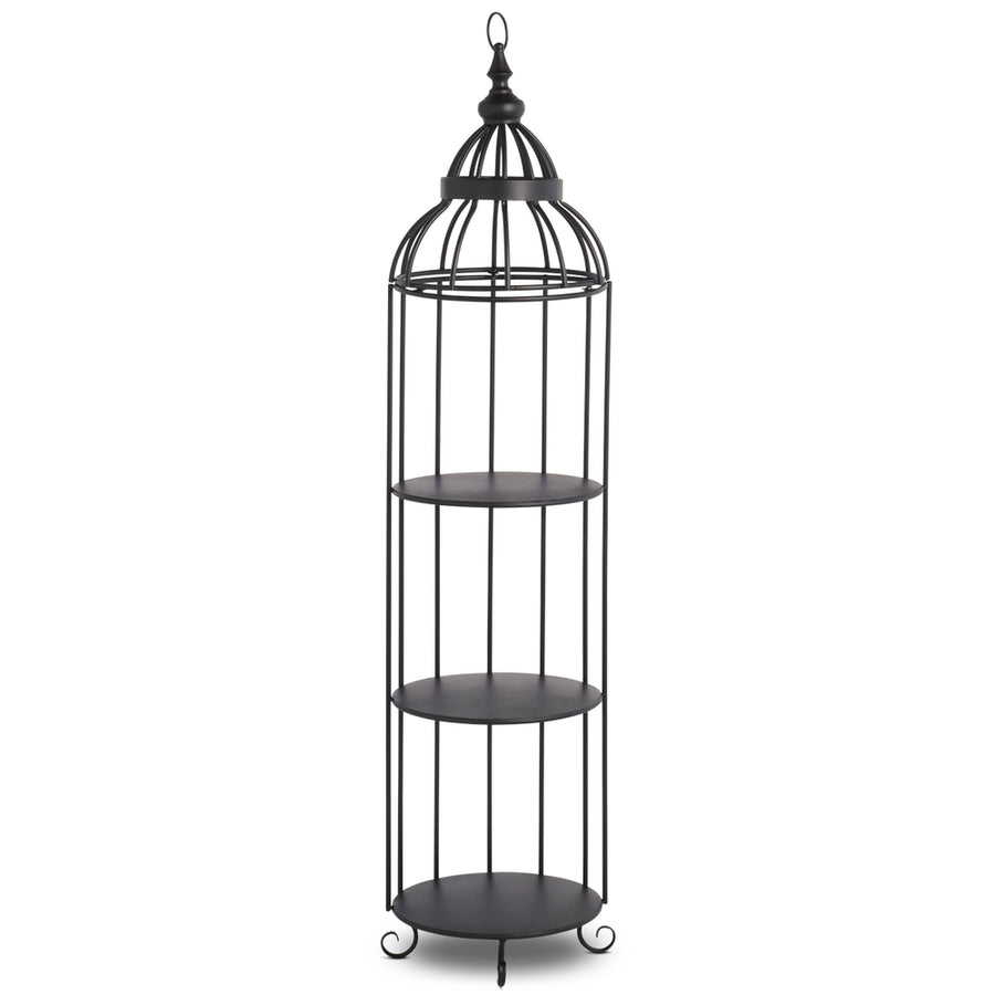 51.5" Black Bird Cage Shelf