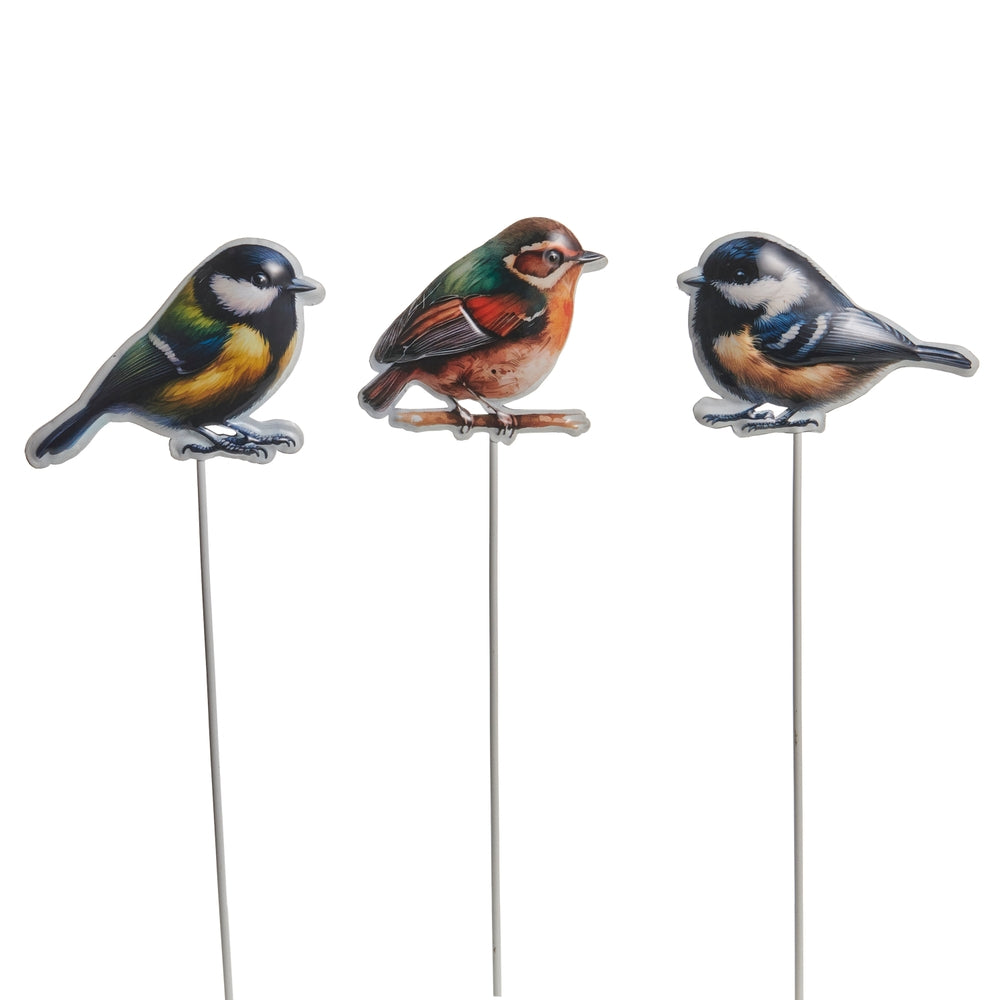 15" Bird Garden Stakes