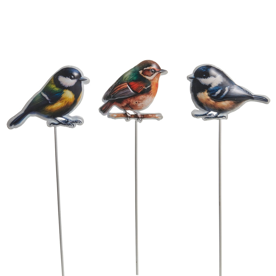 15" Bird Garden Stakes